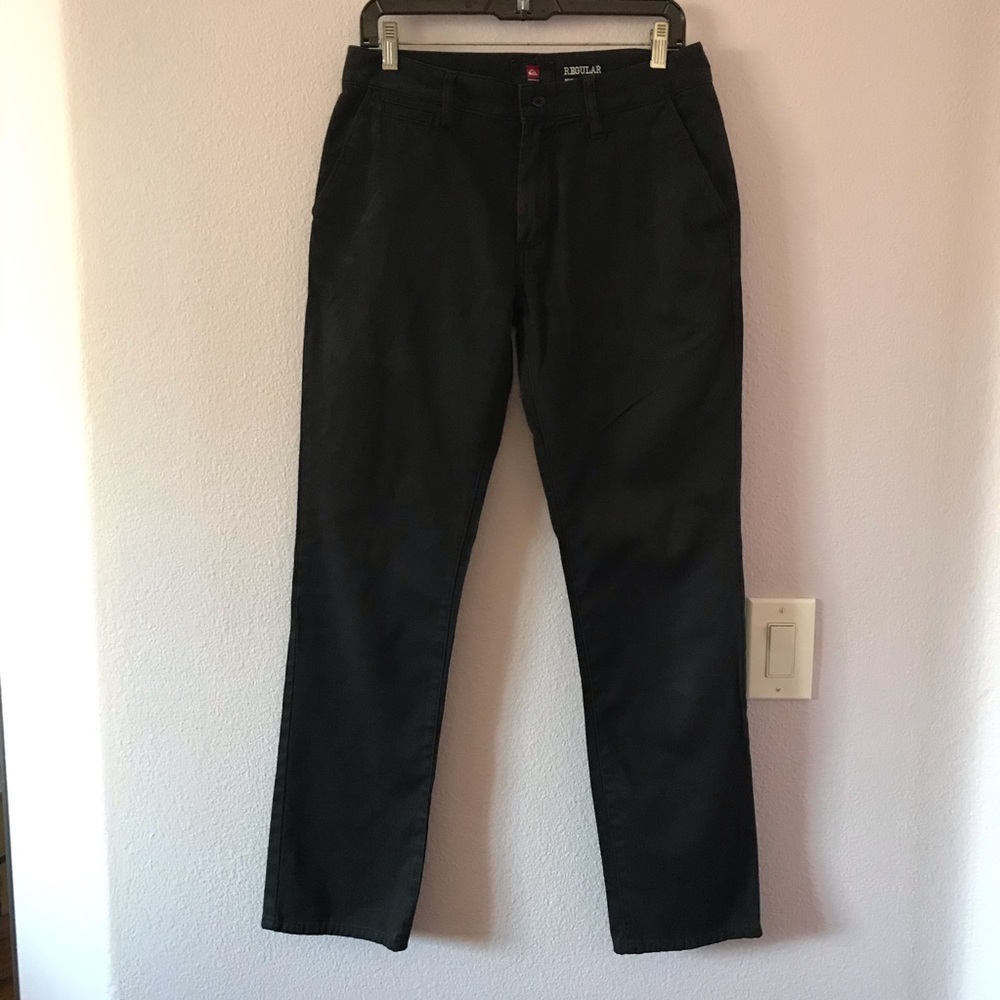 Black Quiksilver cotton pants